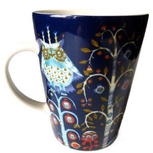 iittala Taika Porcelain Mug Blue Animal Pattern Klaus Haapaniemen Finland 14oz